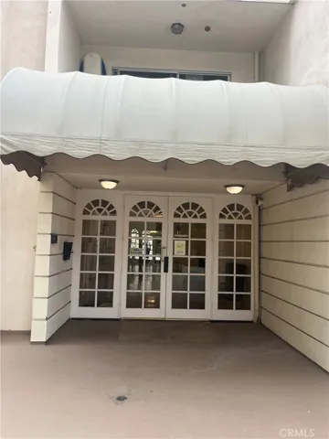 Front building secured door