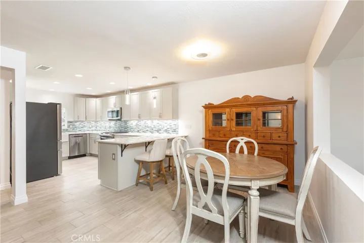 Dining and kitchen