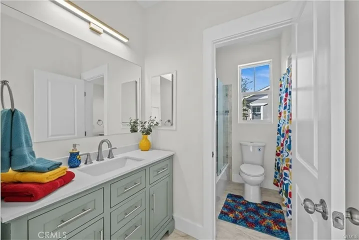 Virtually Staged Secondary Bathroom