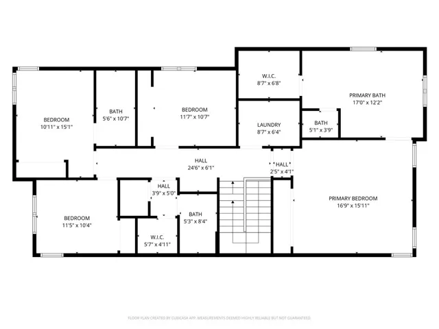 Second Floor (measurements deemed reliable, but not guaranteed)