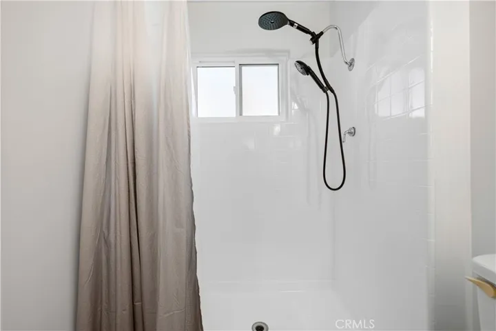 Newly glazed primary shower