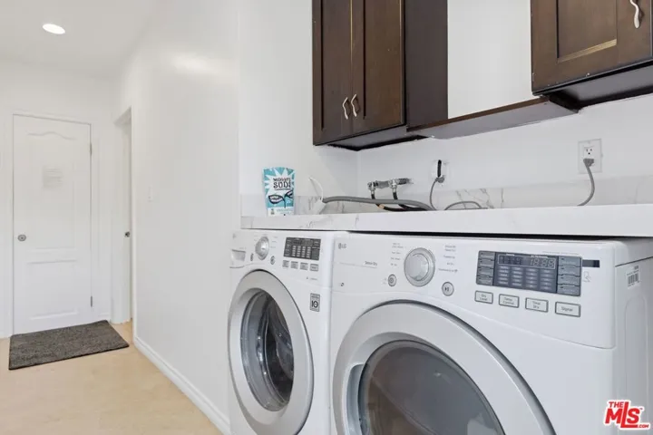 Shared laundry area for units