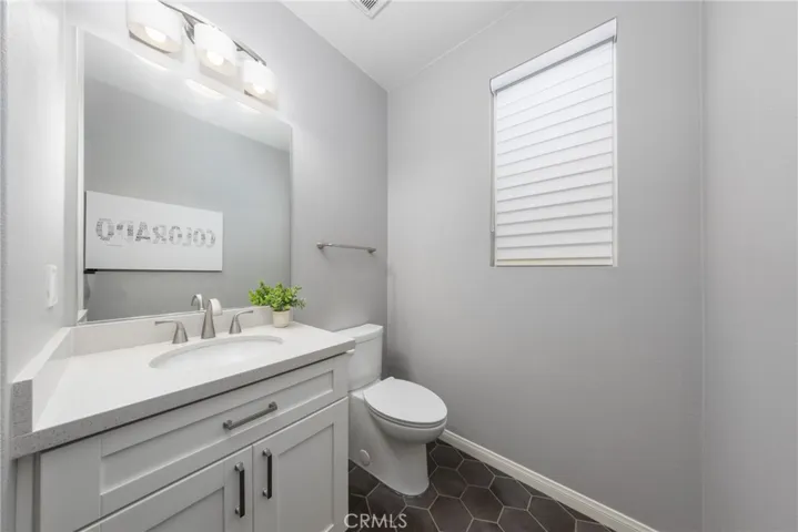 Downstairs powder room