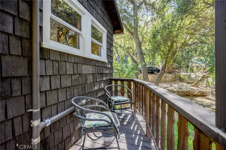 Balcony off the kitchen