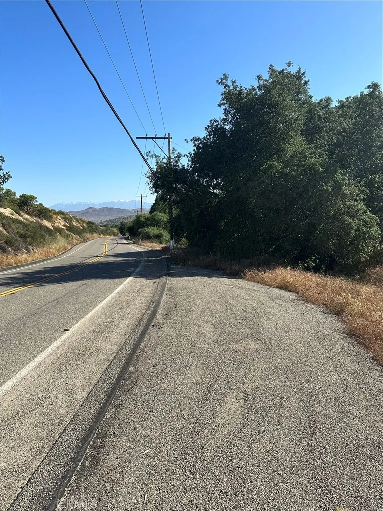 Sage Road in front of parcel.