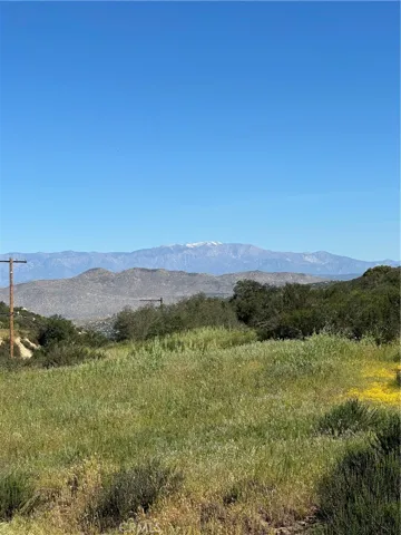 View of snowcapped mountain from parcels.
