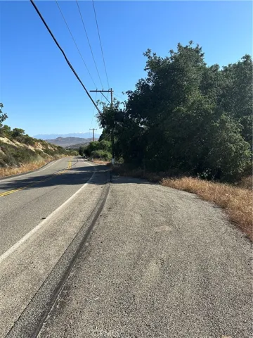 Sage Road in front of parcel.