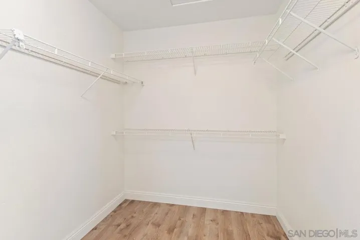 Walk in closet in Primary Bathroom