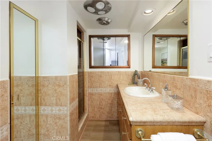 Bathroom off laundry