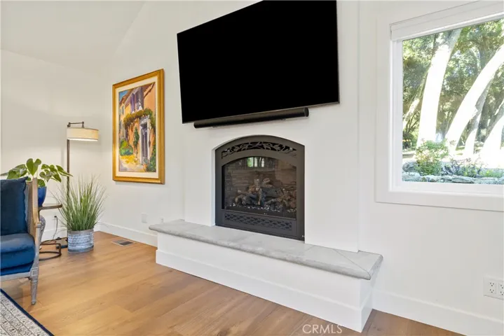 A second fireplace, creating a cozy and welcoming atmosphere.