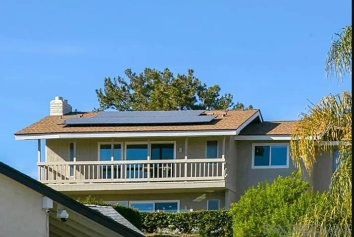 Solar panels back of house