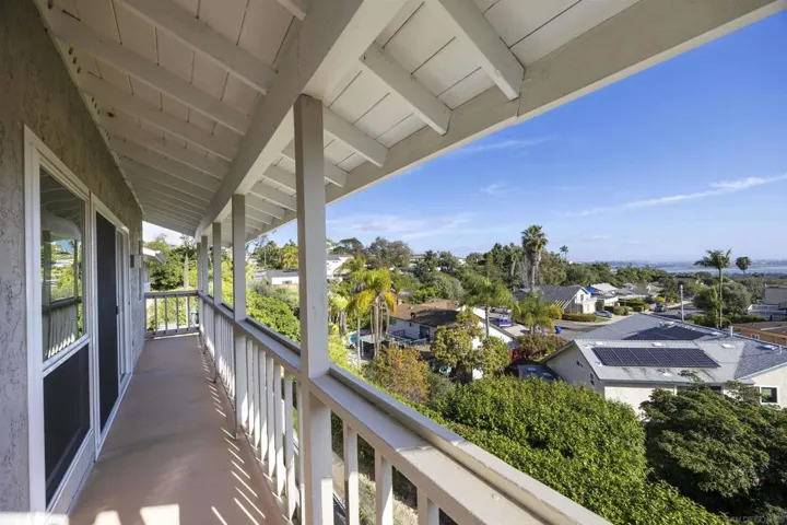 Large balcony off primary bedroom