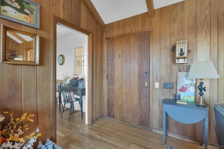 Front entry door. Original.