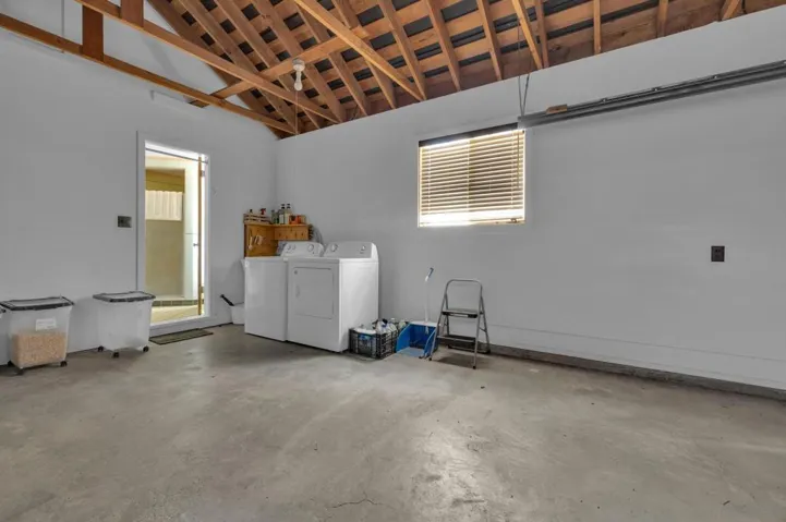 Attached one-car garage.