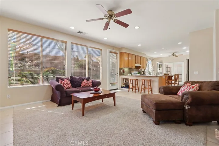 Large family room with easy flow to the kitchen