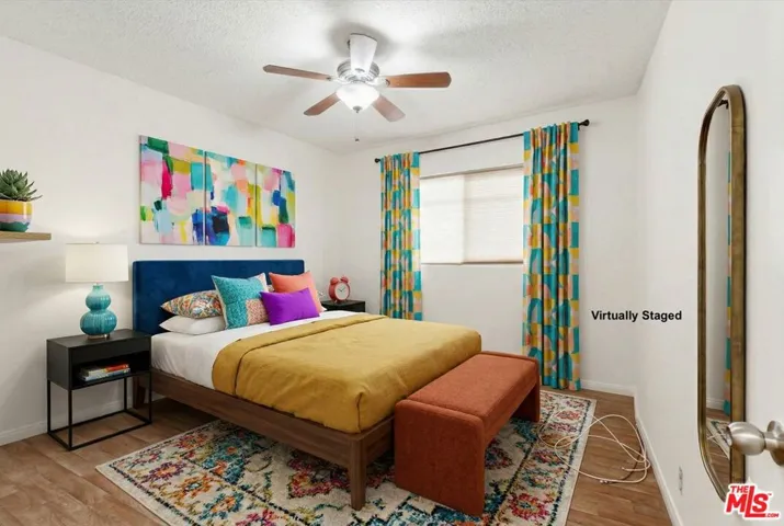 Virtually Staged Primary Bedro