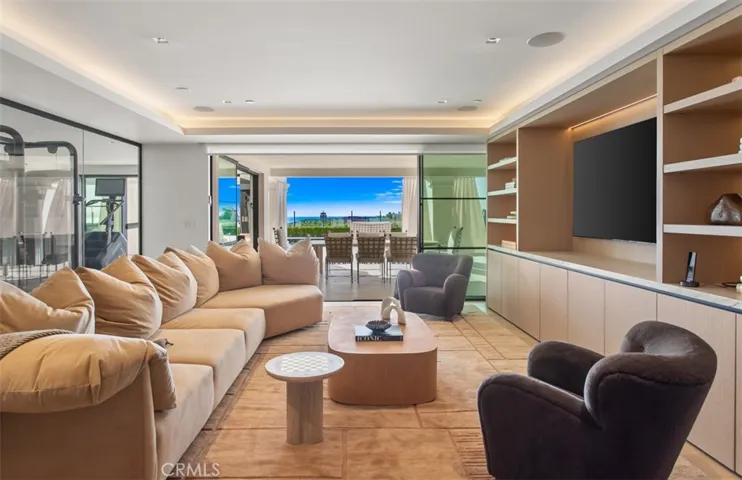 lower level media room