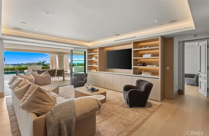 lower level media room