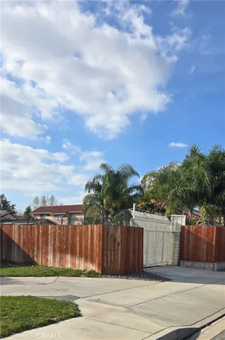 Gate to backyard and pool area