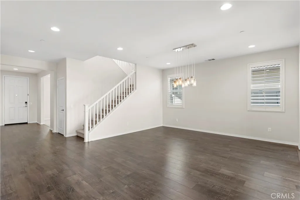 Dining area open to the kitchen and family room