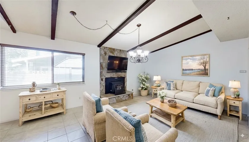 Virtually staged Family Room