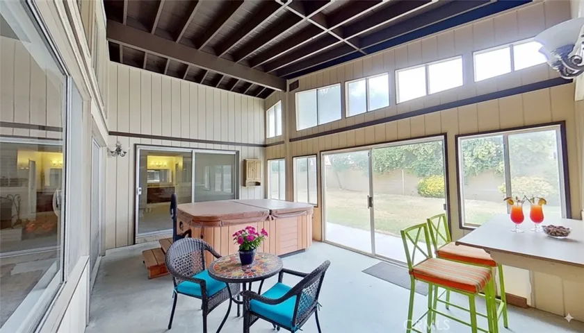 Virtually Staged Enclosed Patio