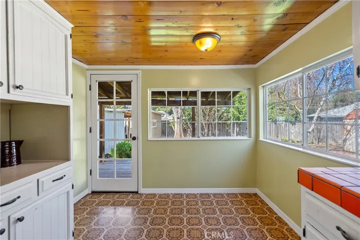 Eat-in Kitchen. The kitchen has a dining area that provides fabulous views of the backyard.