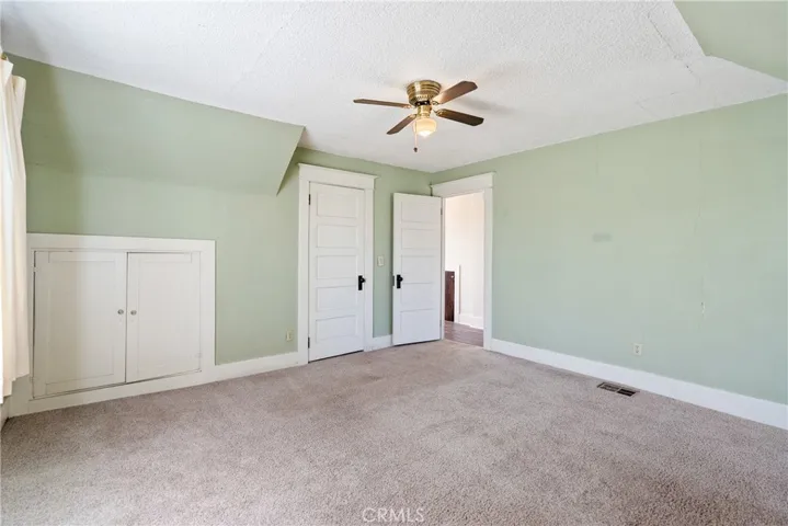 Two closets and architectural details.