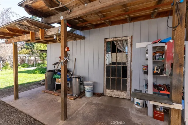This building is currently set up as a storage building. It could potentially be converted to a garage.