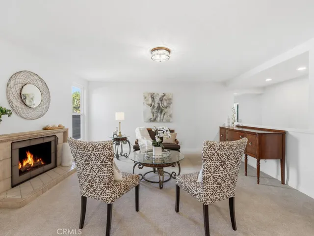 Living room (digitally added fire)