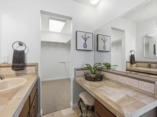 Vanity in primary bath