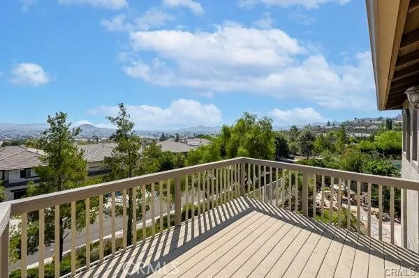 Balcony off of the Main Bedroom with Views