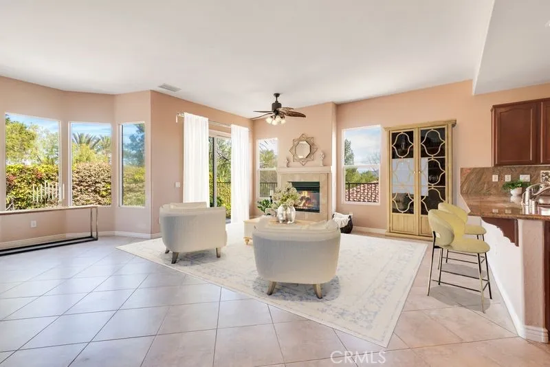 Staged view of Great Room with AI furnished