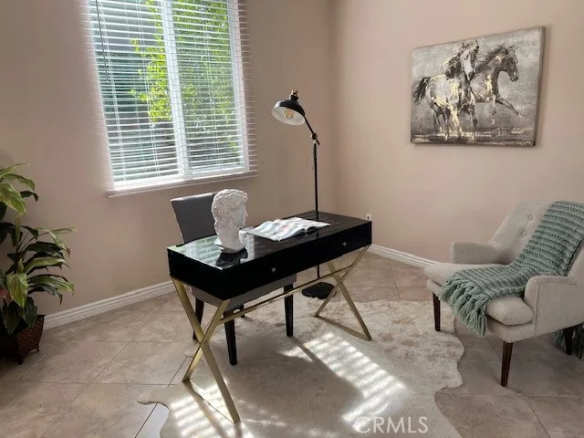 Office With Staged Modern Furnishings
