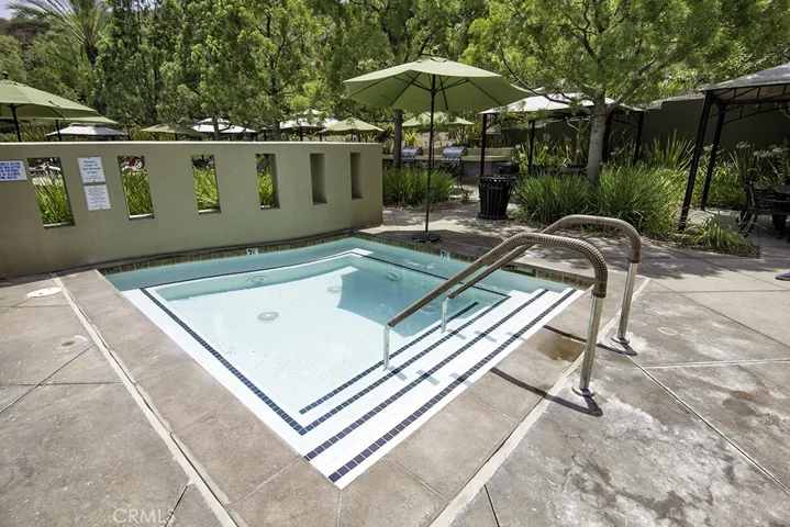 Delightful Hot Jacuzzi Tub located at poolside