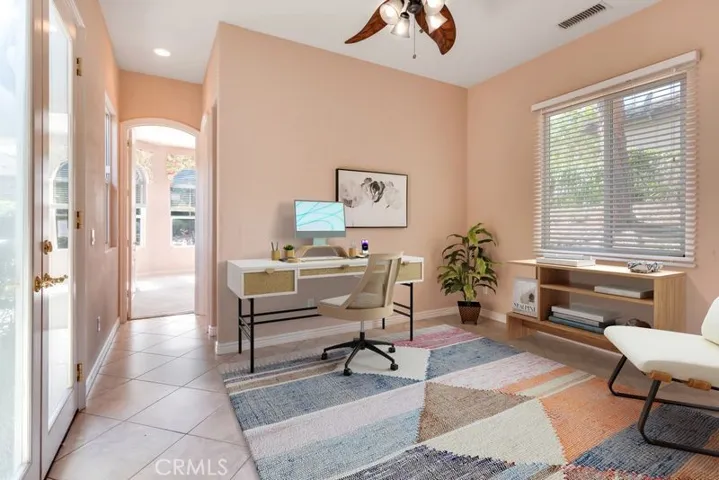 Staged as an Office, this can also be 3rd Bedroom