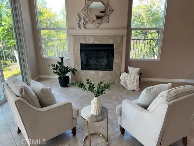A Cozy Fireplace In Respite Area