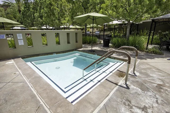 Delightful Hot Jacuzzi Tub located at poolside