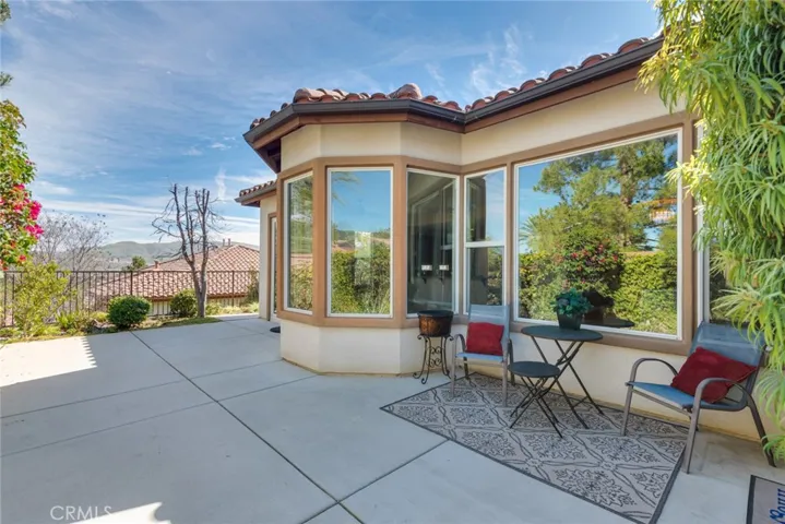 Delightful rear Patio looking East