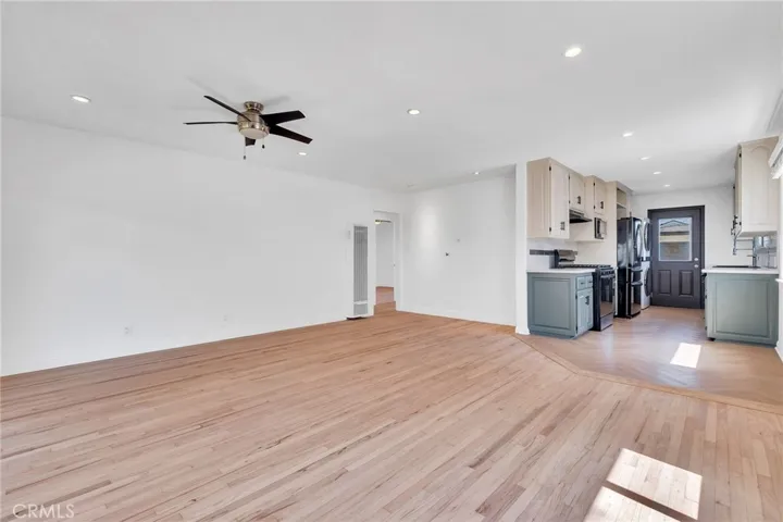 Living room and kitchen