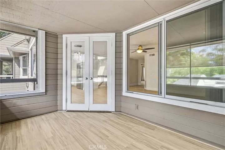 Balcony with access door to the Living room