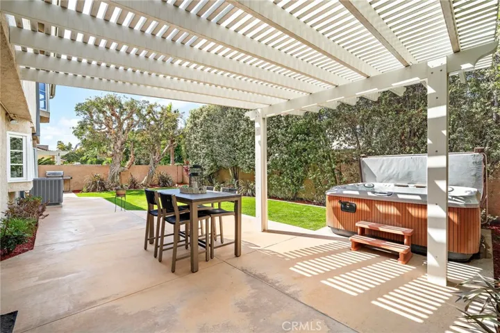 Beautifully Manicured Backyard with Covered Patio & Spa