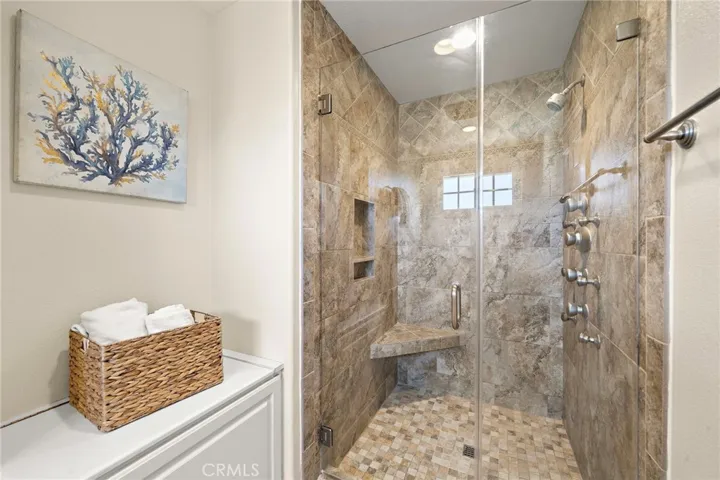 Upgraded Primary Walk In Shower
