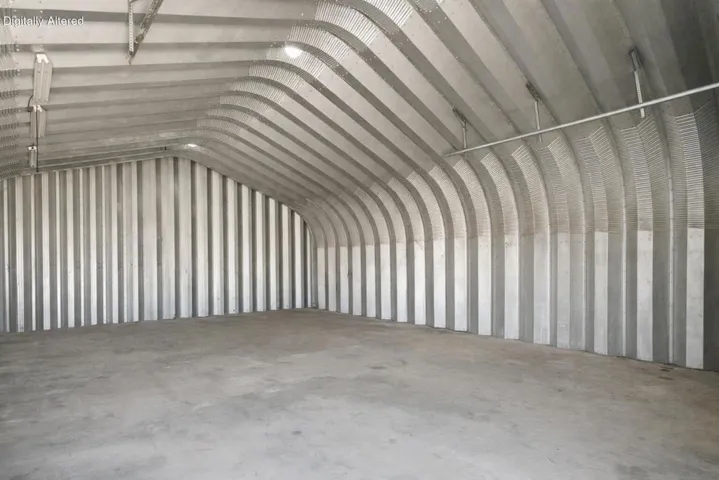 Garage interior- cleared out