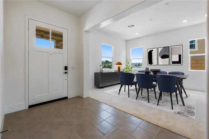 Virtually Staged Dining Room