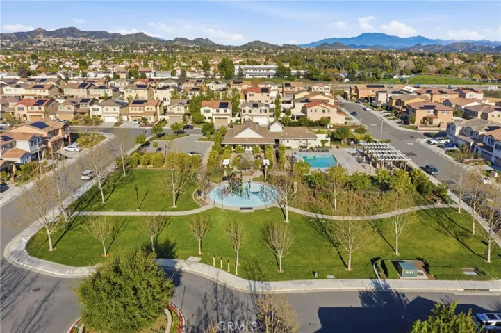 Community park, pool, plaground and meeting center