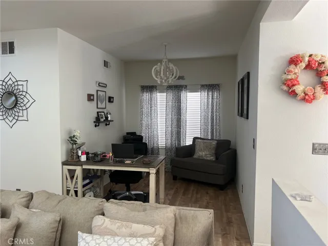 Office/work space off living room