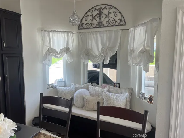 cozy nook in kitchen