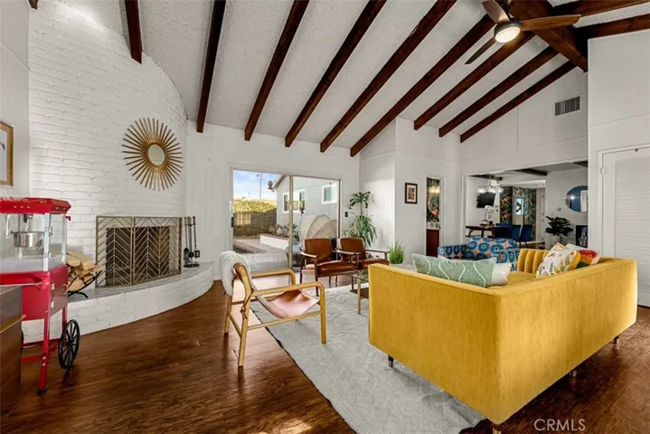 Gas and wood burning fireplace