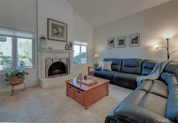 Is it a cold night? Cozy up on the couch. Warm up to the crackling fireplace after a relaxing time in the spa! Such a great space for family and friends!